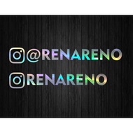 HOLOGRAM STICKER WITH YOUR IG NAME, CUSTOMIZED AS YOU LIKE, ONE DAY DONE