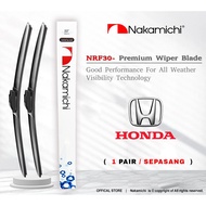 [Honda] NAKAMICHI NRF30 Wiper 1 Pasang Depan Honda Accord City Civic FD FB FE FC BRV HRV CRV WRV Jaz