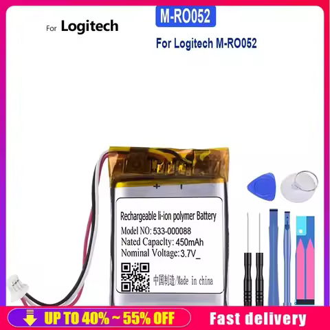 Rechargeable Portable Battery For Logitech M-RO052 MX Anywhere 2 Anywhere2 Master 2 MX Master2 MX Ma