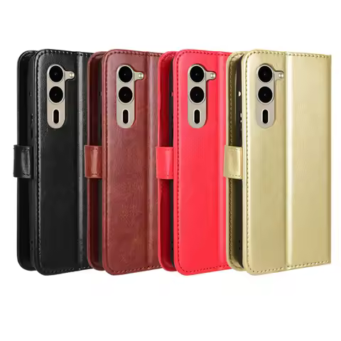 For Fujitsu Arrows We2 Plus F-51E Flip Luxury PU Leather Wallet Magnetic Auto Closed Full Cover For 
