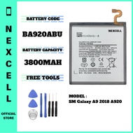 NEXCELL Bateri Serasi untuk SM Galaxy A9 2018 A920 A920F A9200 A9s Battery Bateri BA920ABU ( 3800mAh