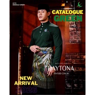 ELRAH EXCLUSIVE 2026 BAJU MELAYU DAYTONA GREEN CATALOGUE  Slim Fit Clothing Button Hitam
