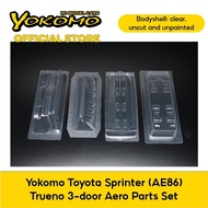 Yokomo Toyota Sprinter (AE86) Trueno 3-door Aero Parts Set for remote control car (SD-AE86T3P)
