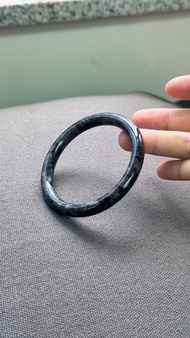 寶淇 - 黑烏雞手鐲(51圈口) - 天然A貨翡翠