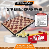 Premium Chess Board 34cm Chess Board Quality Magnetic Chess/