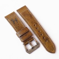 Historic vintage Watch Strap, Panerai PAM style, genuine leather