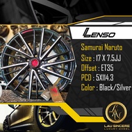 Lenso Samurai Naruto 17 x 7.5JJ 5X114.3 Black/ Silver