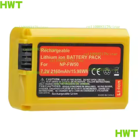 2160mAh NP-FW50 Bateria NPFW50 Battery for Sony Alpha A6500 A6400 A7 7R A7R A7R II A7II NEX-3 NEX-5 
