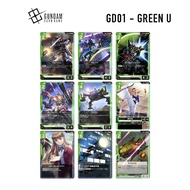 [Gundam Card Game] GD01 GREEN - U cards /GD01-030/GD01-031/GD01-091/GD01-107/GD01-125/Gundam GD01