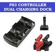 Sony PS3 Controller Move Dual Charging Dock LED USB Charger Stand Station
