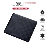 William POLO New Wallet - Leather Short wallet for men birthday present