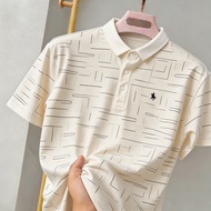 Minimalist and Premium RCB Classic Glof Polo Club Mens Collar Shirt Striped Splicing Classic shirt L