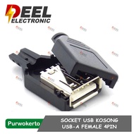 USB EMPTY USB SOCKET FEMALEa 4 PIN PLUG CONNECTOR USB 2.0 SOCKET