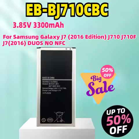 EB-BJ710CBC EB-BJ710CBE 3.85V 3300mAh Battery For Samsung Galaxy J7 (2016 Edition) J710 J710F J7(201