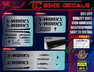 S-WORKS SPECIALIZED BIKE FRAME DECALS