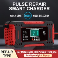 12V  Charger Bateri Kereta Car Battery Charger Cas Bateri Motor Kereta Pengecas Bateri Kereta Batter