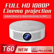 Projector T60 4K UHD Multimedia Android 9.0 โปรเจคเตอร์ รองรับการแชร์หน้าจอโทรศัพท์ เล่นยูทูปในตัว ร