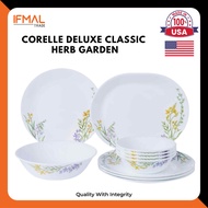 Corelle จานเสิร์ฟ ก๋วยเตี๋ยว ซุป ชาม แก้ว สมุนไพร สวน (อาหารค่ํา กลางวัน ขนมปัง บะหมี่ มังคุด Corelle)