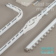 TVZ7 Corner Curtain Top Thickened Double Track Curtain Rod Side Mountable Single Track Slide Track A