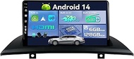 SXAUTO Android 14 [Built-in 4G LTE & DAB] - 6G + 128G - Car Radio for BMW X3 E83 (2004-2012) - Dual 