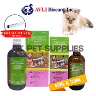 Free 3cc Syringe 60ml 120ml Coatshine Coat Shine Dog Cat Dogs Cats Pet All Stages Adult Puppy Kitten