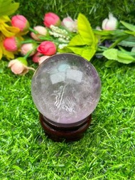 上帝指紋紫水晶球（65.7mm)（連木底座）