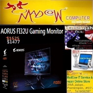 Gigabyte Aorus FI32U 4k 144Hz 1ms 10Bits Gaming Monitor - UHD Gigabyte IPS (3Y),  9.9 Mega offer Sales..