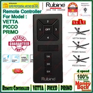Remote Controller For Rubine Ceiling Fan VETTA Series / PICCO Series / PRIMO Series