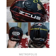 helm zeus full face second