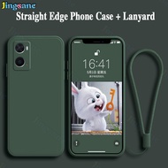 Jingsanc ốp cho OPPO A76/OPPO A96 4G carema bảo vệ cạnh Vuông thẳng Silicone lỏng nhựa TPU mềm Ốp đi