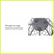 ♞,♘,♙Large Stainless Steel Mesh-Wire Egg Storage BasketCeramic Farm Chicken Top and Handles
