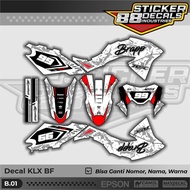 Klx BF decal sticker - klx BF decal - klx BF sticker - klx 150 G decal sticker - KLX BF Supermoto De
