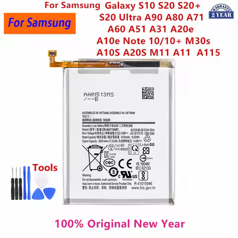Brand New Battery For Samsung Galaxy S10 S20 S20+ S20 Ultra A90 A80 A71 A60 A51 A31 A20e A10e Note 1