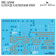 [DELPI DECAL]  274 HG 1/144 GTO 21 GUNDAM FSD GUNDAM HGGTO WATER SLIDE DECAL