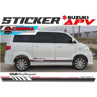 SUZUKI CAR STICKERS APV CUTTING STICKERS APV CAR SIDE BODY STICKERS