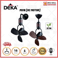 Deka MS16DC MOTOR16" 3 Blades 120°Oscillation Decorative Ceiling/Wall 7 Speeds Remote Control Kipas 