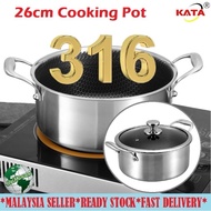🔥READY STOCK🔥316 Stainless Steel Pot 26 CM Diameter pot