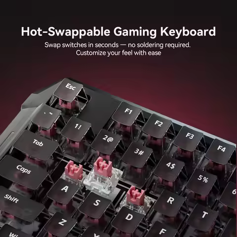 DarkBeacon Flux 87 HE Magnetic Switch Hot Swappable Mechanical Gaming Keyboard, USB-C Wired RGB TKL 