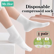 Mr.Hor HS01 Disposable Sock Travel Compression Thin Sweat Absorbent Non Washable Portable Men Women 
