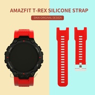 Sikai Silicone Watch Strap for Huami Amazfit T-Rex Pro Band Top-quality Watch Bracelet for Huami Amazfit Ares Silicone Band