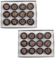 Loban Sambrani Dhoop Cups with Holder Plate, (24) Pcs | dhoop cups Indian guggal divine pooja