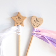 Wooden Magic Wand | Wooden Star Wand | Wooden Love Wand | Magic wand | Toy Magic Wand | Fairy Mother