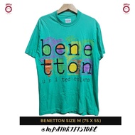 T-shirt/Kaos Benetton Size M Tosca Second Branded