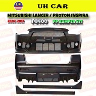 (FQ400 Style) Proton Inspira / Mitsubishi Lancer 2007-2017 PP Front Bumper Side Skirt Rear Bumper Bo