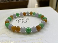 多寶3 // 天然翡翠A貨多寶 紫羅蘭 綠翠 黃翡 手串