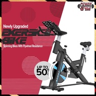 POWERGYM Newly Upgraded Exercise Bikes Spinning With Flywheel Resistance Indoor Cycling