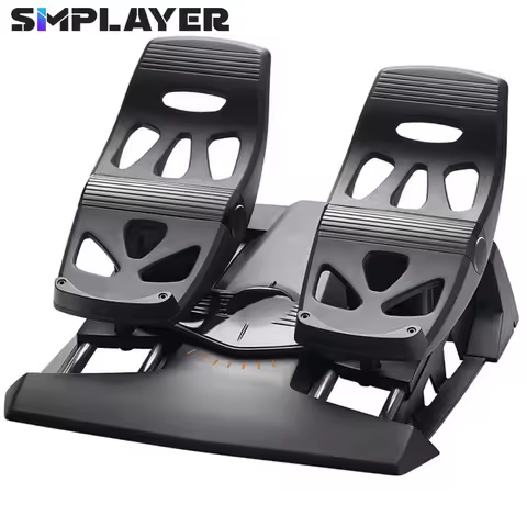 Simplayer Original TFRP Rudder Pedals T.Flight Rudder Pedals Flight Simulators for PC, PlayStation 4