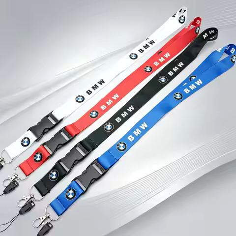 Car Lanyard Nylon Printing Emblem Style Keychain For BMW M Power Performance E90 E91 E92 E93 X1 X3 X