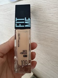 Maybelline Fit Me Matte + Poreless 粉底液 109