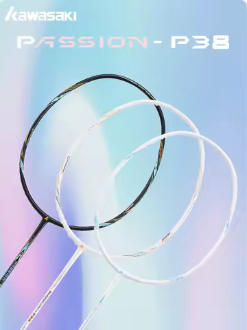 Kawasaki P38 Professional Badminton Rackets Offensive Style 4U SUPPORT 18-28LBS
